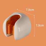 Maxbell Broom and Mop Holder Self Adhesive Wall Mounted Multiuse Sturdy for Garage Orange