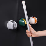 Maxbell Broom and Mop Holder Self Adhesive Wall Mounted Multiuse Sturdy for Garage Orange