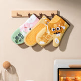 Maxbell Oven Mitts Washable with Lanyard Silicone Material for Baking Barbecue Rabbit