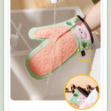 Maxbell Oven Mitts Washable with Lanyard Silicone Material for Baking Barbecue Rabbit