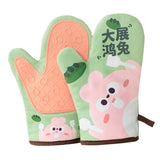 Maxbell Oven Mitts Washable with Lanyard Silicone Material for Baking Barbecue Rabbit