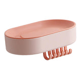 Maxbell Soap Sponge Rack Draining Kitchen Storage Rack Storage Rack for Shower Pink