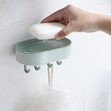 Maxbell Soap Sponge Rack Draining Kitchen Storage Rack Storage Rack for Shower Green