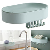 Maxbell Soap Sponge Rack Draining Kitchen Storage Rack Storage Rack for Shower Green