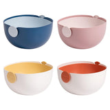 Maxbell Colander Rice Washer Strainer Bowl Drain Strainer Basket for Tomatoes Beans orange