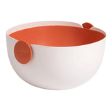 Maxbell Colander Rice Washer Strainer Bowl Drain Strainer Basket for Tomatoes Beans orange