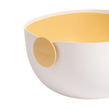Maxbell Colander Rice Washer Strainer Bowl Drain Strainer Basket for Tomatoes Beans yellow