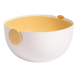 Maxbell Colander Rice Washer Strainer Bowl Drain Strainer Basket for Tomatoes Beans yellow