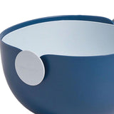 Maxbell Colander Rice Washer Strainer Bowl Drain Strainer Basket for Tomatoes Beans blue