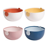 Maxbell Fruit Drain Basket Colander Detachable Food Storage Baskets for Home Kitchen Orange