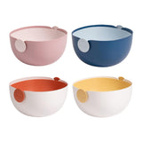 Maxbell Fruit Drain Basket Colander Detachable Food Storage Baskets for Home Kitchen Orange