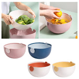 Maxbell Fruit Drain Basket Colander Detachable Food Storage Baskets for Home Kitchen Orange