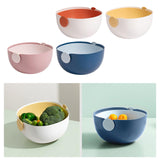 Maxbell Fruit Drain Basket Colander Detachable Food Storage Baskets for Home Kitchen Orange
