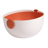 Maxbell Fruit Drain Basket Colander Detachable Food Storage Baskets for Home Kitchen Orange