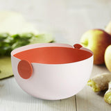 Maxbell Fruit Drain Basket Colander Detachable Food Storage Baskets for Home Kitchen Orange