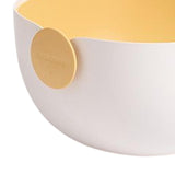 Maxbell Fruit Drain Basket Colander Detachable Food Storage Baskets for Home Kitchen Yellow