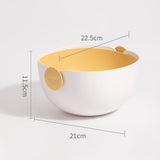 Maxbell Fruit Drain Basket Colander Detachable Food Storage Baskets for Home Kitchen Yellow