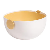 Maxbell Fruit Drain Basket Colander Detachable Food Storage Baskets for Home Kitchen Yellow