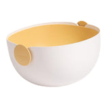 Maxbell Fruit Drain Basket Colander Detachable Food Storage Baskets for Home Kitchen Yellow