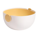 Maxbell Fruit Drain Basket Colander Detachable Food Storage Baskets for Home Kitchen Yellow