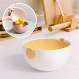 Maxbell Fruit Drain Basket Colander Detachable Food Storage Baskets for Home Kitchen Yellow