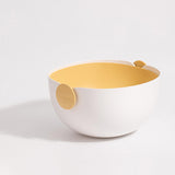 Maxbell Fruit Drain Basket Colander Detachable Food Storage Baskets for Home Kitchen Yellow