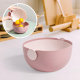 Maxbell Fruit Drain Basket Colander Detachable Food Storage Baskets for Home Kitchen Pink
