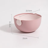 Maxbell Fruit Drain Basket Colander Detachable Food Storage Baskets for Home Kitchen Pink