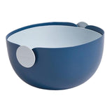 Maxbell Fruit Drain Basket Colander Detachable Food Storage Baskets for Home Kitchen Blue