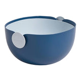Maxbell Fruit Drain Basket Colander Detachable Food Storage Baskets for Home Kitchen Blue