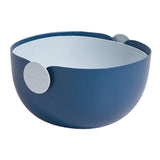 Maxbell Fruit Drain Basket Colander Detachable Food Storage Baskets for Home Kitchen Blue