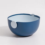 Maxbell Fruit Drain Basket Colander Detachable Food Storage Baskets for Home Kitchen Blue