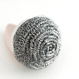 Maxbell Cleaning Ball Brush Pot Cleaning Brush with Handle for Washing  Pink
