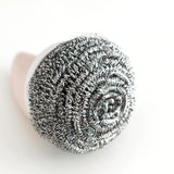 Maxbell Cleaning Ball Brush Pot Cleaning Brush with Handle for Washing  Pink