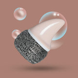 Maxbell Cleaning Ball Brush Pot Cleaning Brush with Handle for Washing  Pink