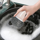 Maxbell Cleaning Ball Brush Pot Cleaning Brush with Handle for Washing  Pink