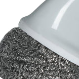 Maxbell Cleaning Ball Brush Pot Cleaning Brush with Handle for Washing  Gray