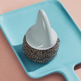 Maxbell Cleaning Ball Brush Pot Cleaning Brush with Handle for Washing  Gray