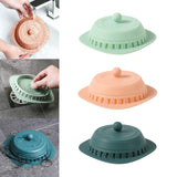 Maxbell Drain Plugs Reusable Anti Clogging Durable for Hotel Kitchen Bathrooms Light Green