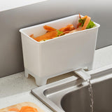 Maxbell Countertop Drainable Trash Can Rubbish Bin Garbage Basket for Desk Table
