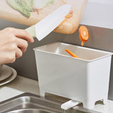 Maxbell Countertop Drainable Trash Can Rubbish Bin Garbage Basket for Desk Table