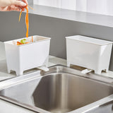 Maxbell Countertop Drainable Trash Can Rubbish Bin Garbage Basket for Desk Table