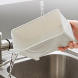 Maxbell Countertop Drainable Trash Can Rubbish Bin Garbage Basket for Desk Table