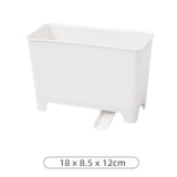 Maxbell Countertop Drainable Trash Can Rubbish Bin Garbage Basket for Desk Table
