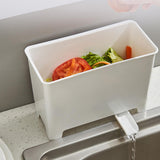 Maxbell Countertop Drainable Trash Can Rubbish Bin Garbage Basket for Desk Table