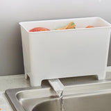 Maxbell Countertop Drainable Trash Can Rubbish Bin Garbage Basket for Desk Table