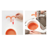 Maxbell Adjustable Sink Colander Drain Basket Sink Caddy Organizer for Sink Kitchen White