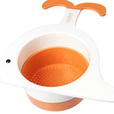 Maxbell Adjustable Sink Colander Drain Basket Sink Caddy Organizer for Sink Kitchen White