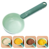 Maxbell Multifunctional Coffee Scoop Grains Rice Spoon with Clip Household Reusable Green