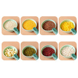 Maxbell Multifunctional Coffee Scoop Grains Rice Spoon with Clip Household Reusable Green